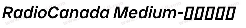 RadioCanada Medium字体转换